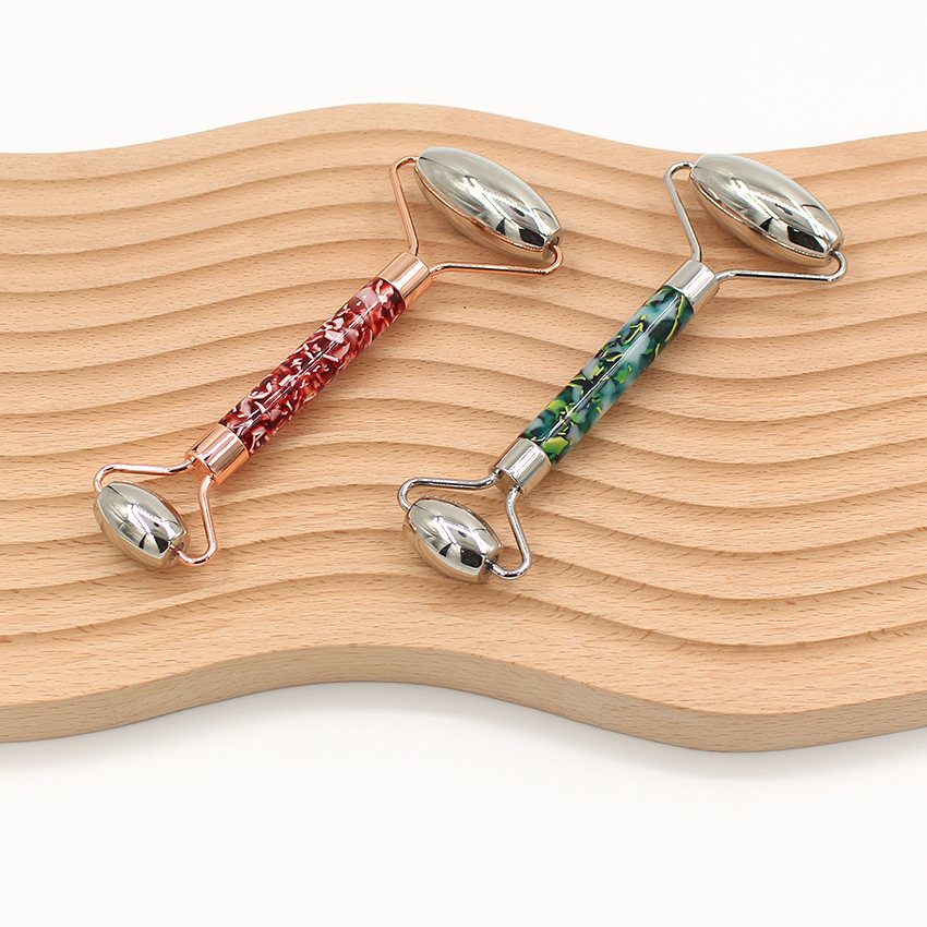 Acetate Handle Facial Roller Handle detail