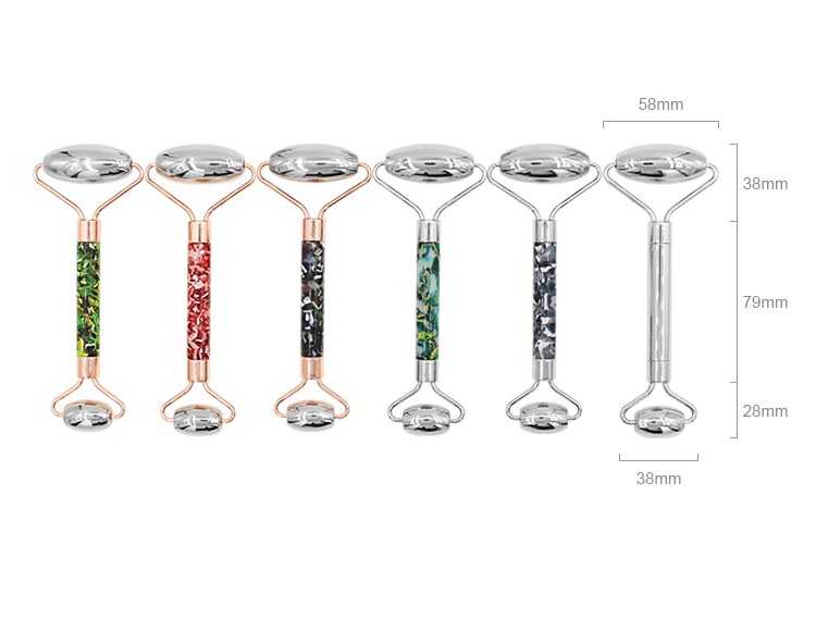 Acetate Handle Facial Roller Dimensions