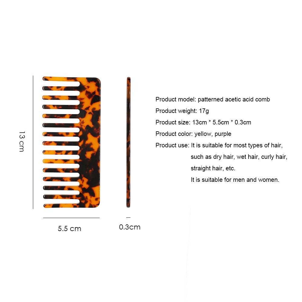 Acetate Wide-Tooth Comb Scene