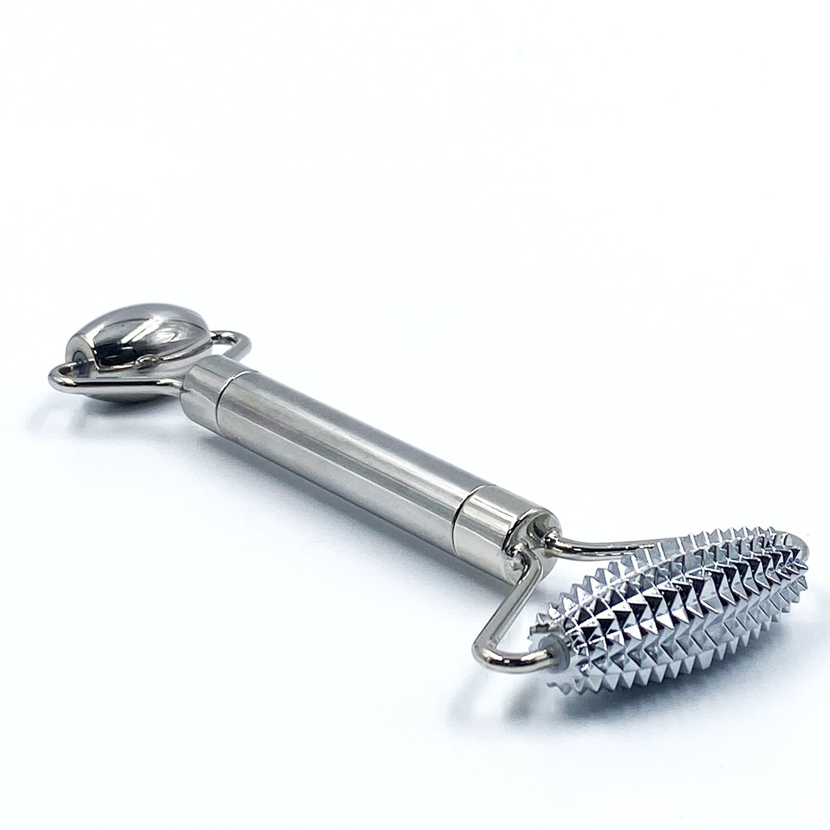 Stainless Steel Acupoint Facial Roller Side view