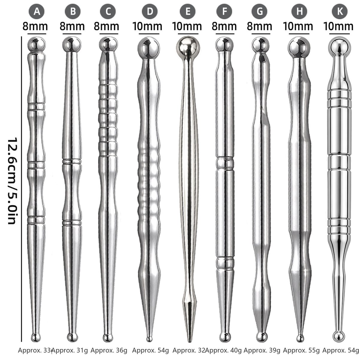 Stainless Steel Acupoint Massage Pen