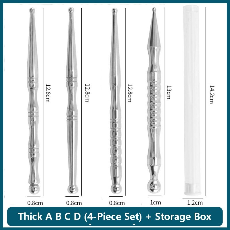 Stainless Steel Acupoint Massage Pen Dimensions