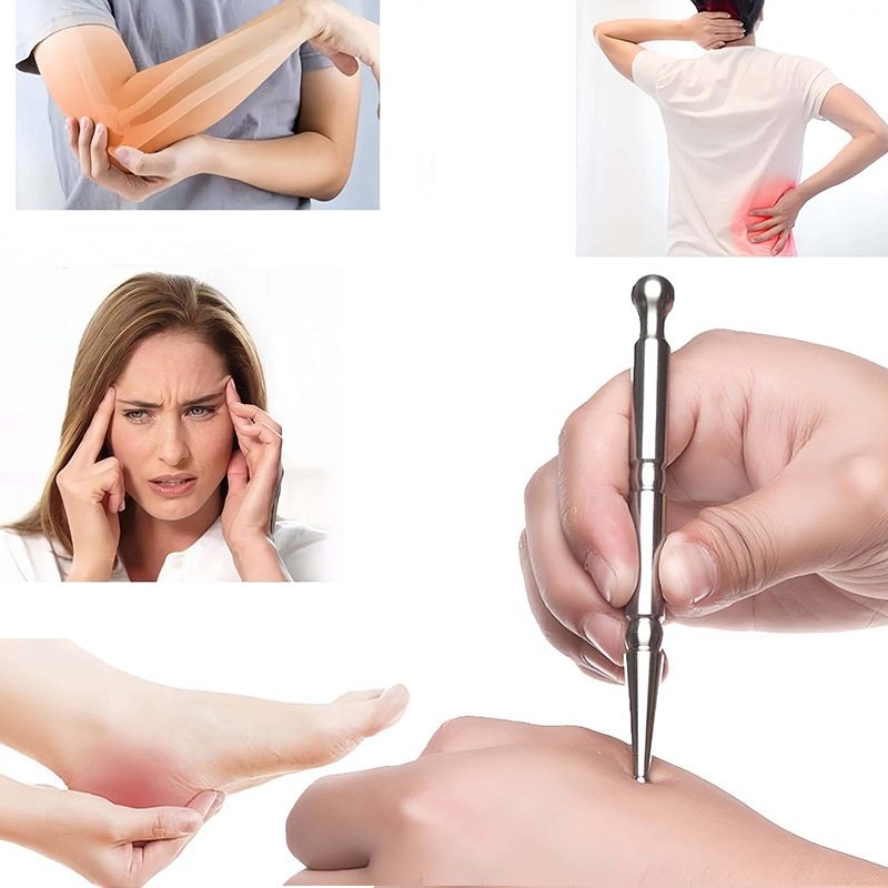 Stainless Steel Acupoint Massage Pen View 12