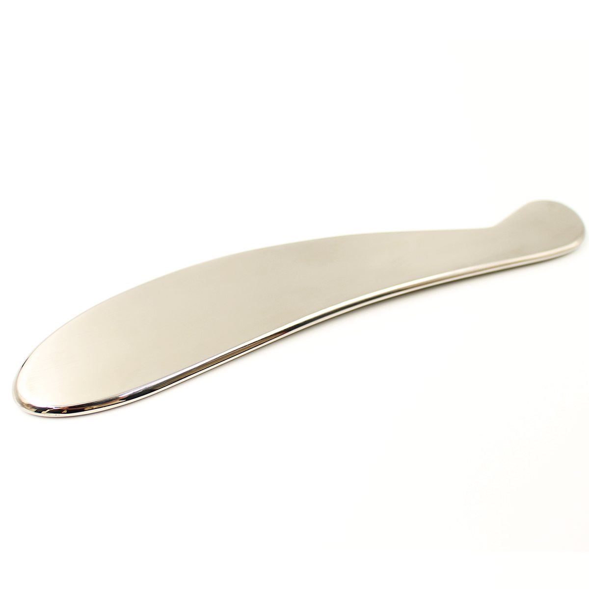 Long-Blade Stainless Steel Gua Sha Board In use