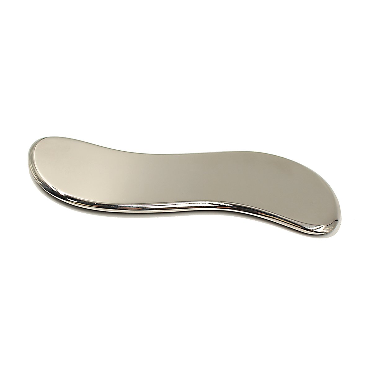 S-Curve Stainless Steel Gua Sha Board Detail