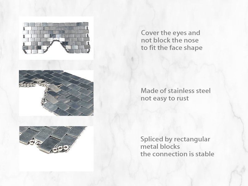Stainless Steel Eye Mask Bottom view