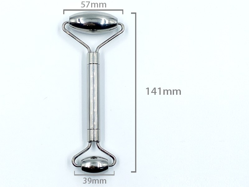 Stainless Steel Dual-Head Facial Roller Bottom view
