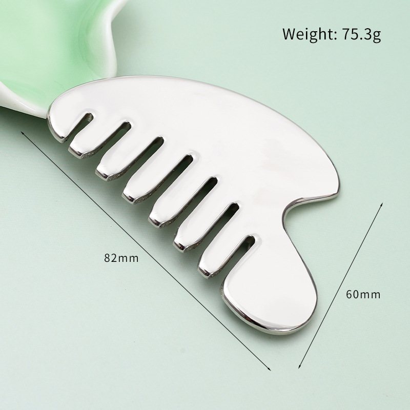 Stainless Steel Massage Comb Detail