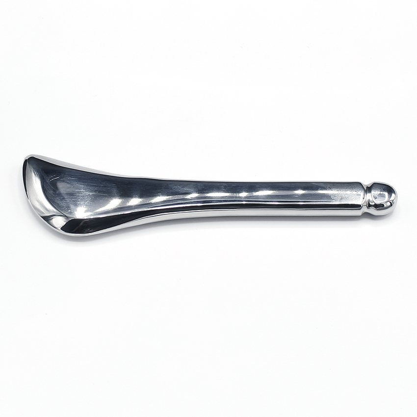 Solid Steel Massage Spoon In use