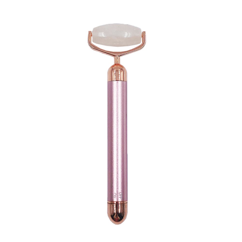 Electric Vibrating Rose Quartz Facial Roller