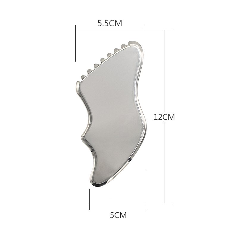Wave-Edge Stainless Steel Gua Sha Board