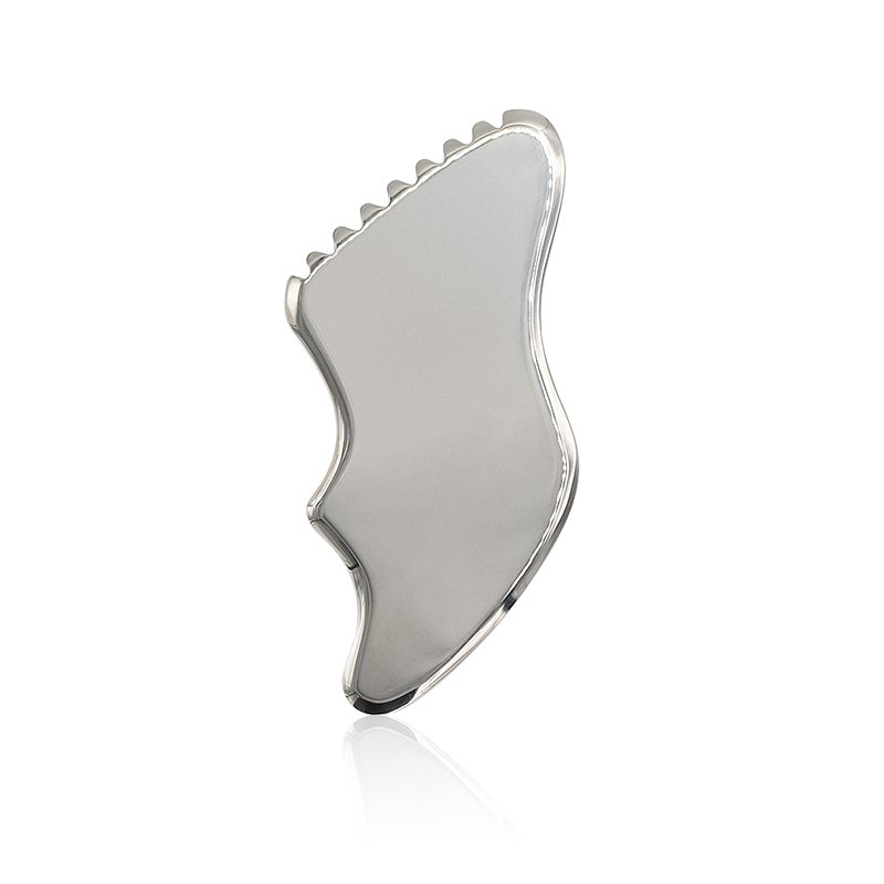 Wave-Edge Stainless Steel Gua Sha Board Dimensions